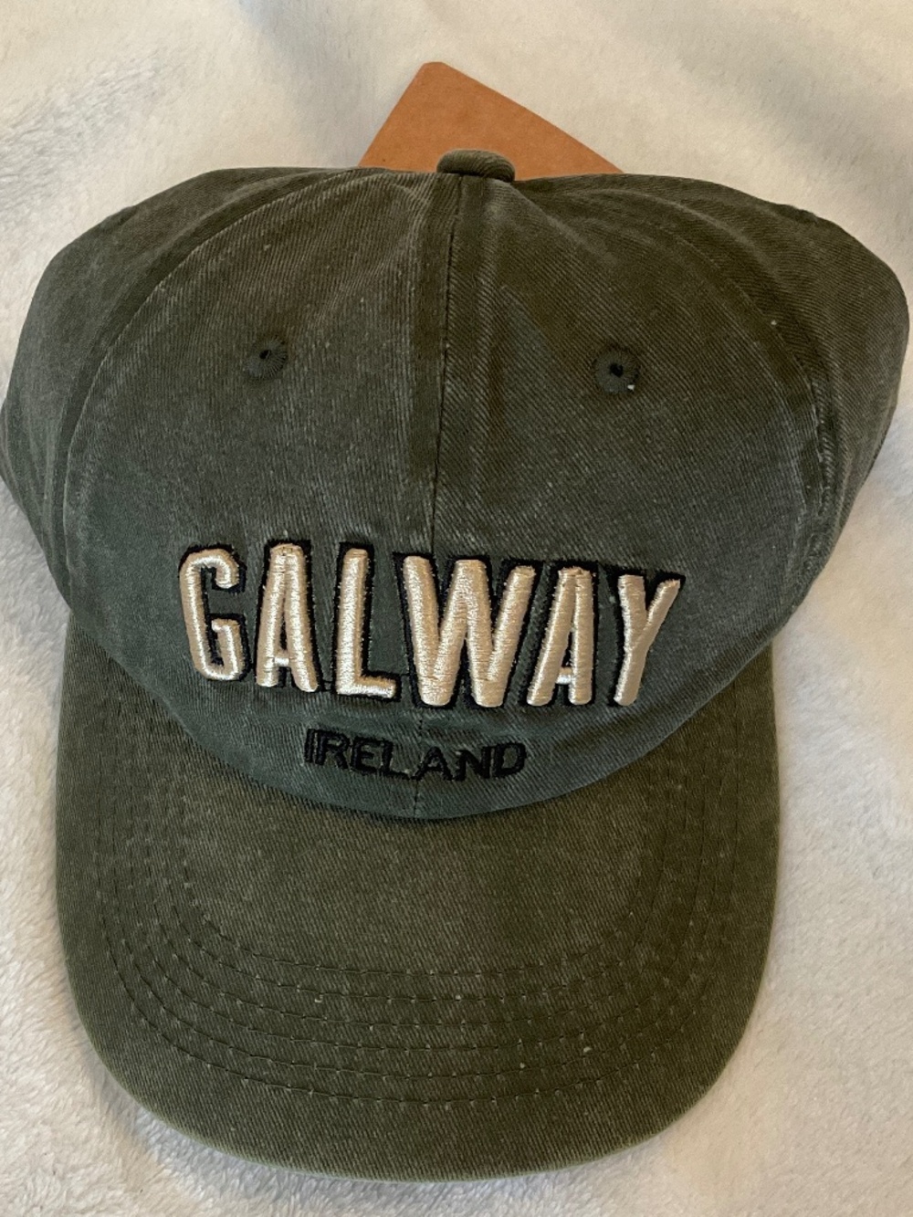 Handsome embroidered Galway baseball cap